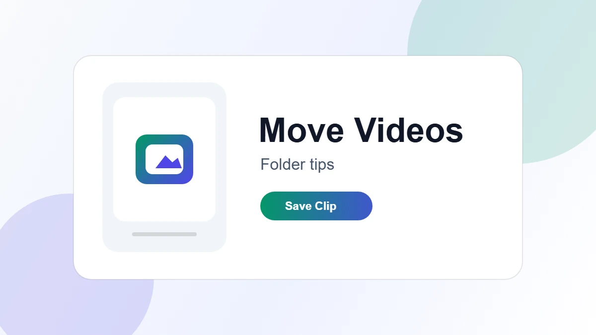 Downloaded videos being moved from a browser folder into an organized video folder