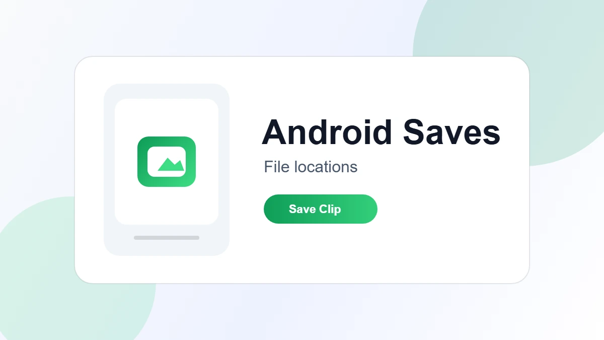 Android phone showing a downloaded video file in a file manager